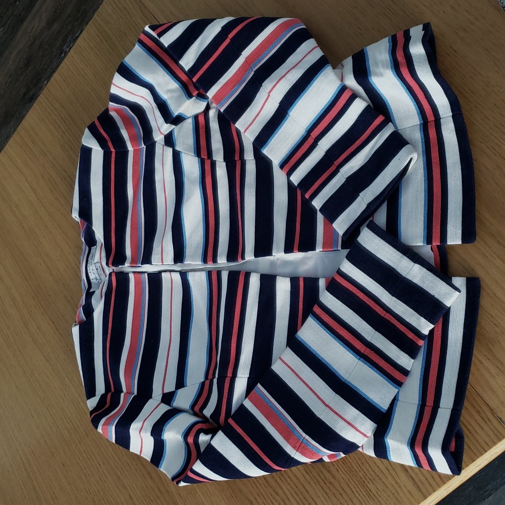 Tahari Arthur S. Levine Striped Multicolor Blazer. Size 4. NWOT.